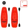 Pelican Sport Combo - 2 Solo Kids Kayaks With Paddles And Backrest - Red Kayaks, SUP, Boats And Sleds