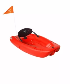 Pelican Sport Combo - 2 Solo Kids Kayaks With Paddles And Backrest - Red Kayaks, SUP, Boats And Sleds